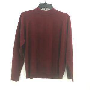 Karen Scott Crew Neck Pullover Back Zip Sweater XL